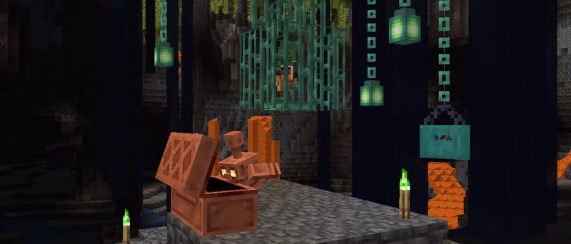 Golem de cobre no Minecraft