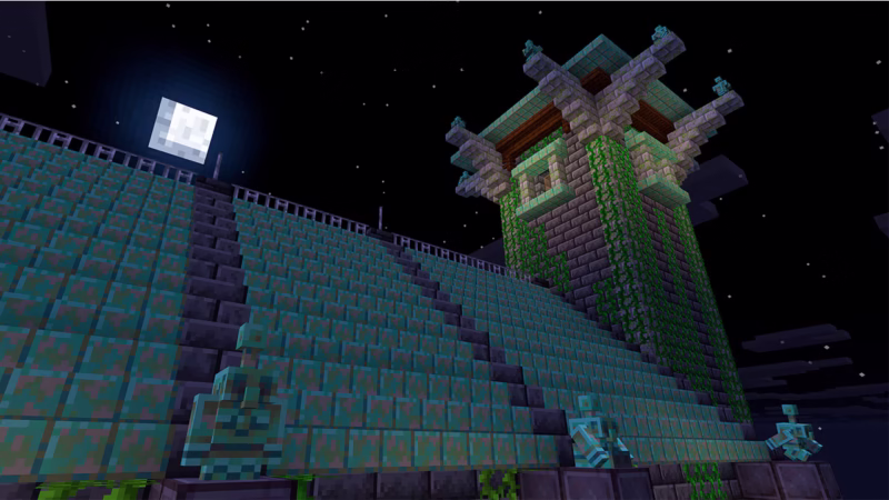 Decorações de cobre no Minecraft