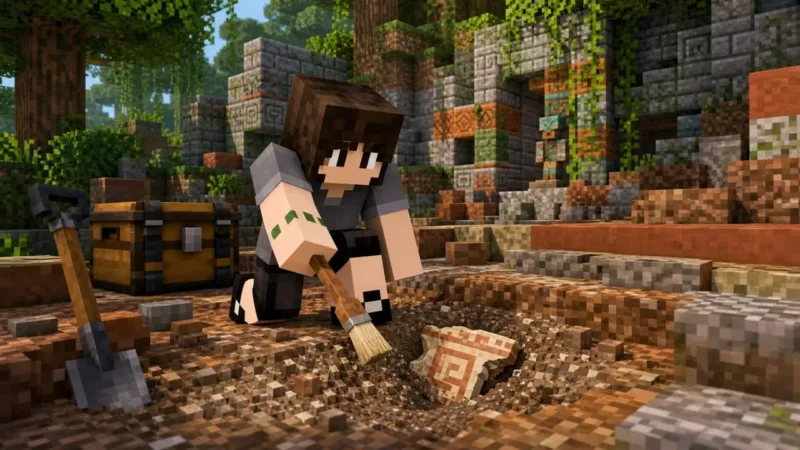 Arqueologia no Minecraft: como explorar ruínas de trilha (2026)