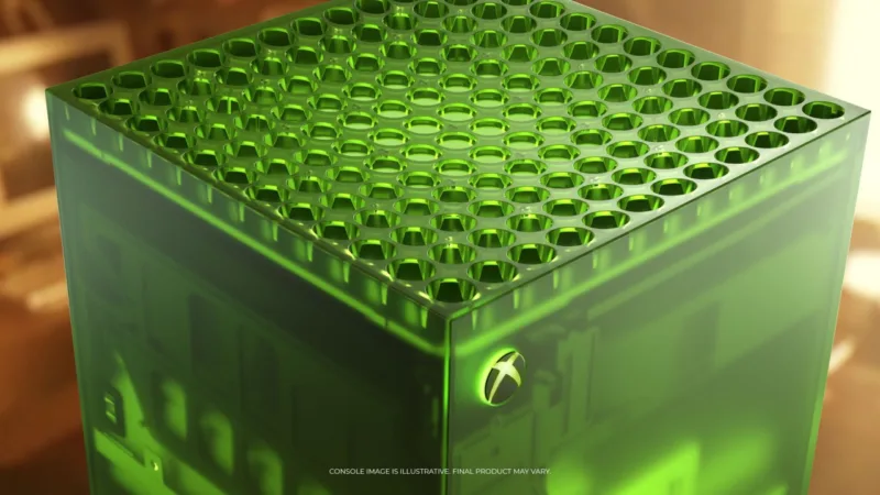 xbox series x25 celebra 25 anos com visual translucido verde thumb 1