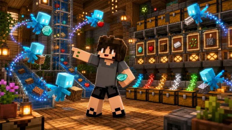 Como usar allays para coletar e separar itens no Minecraft (2026)
