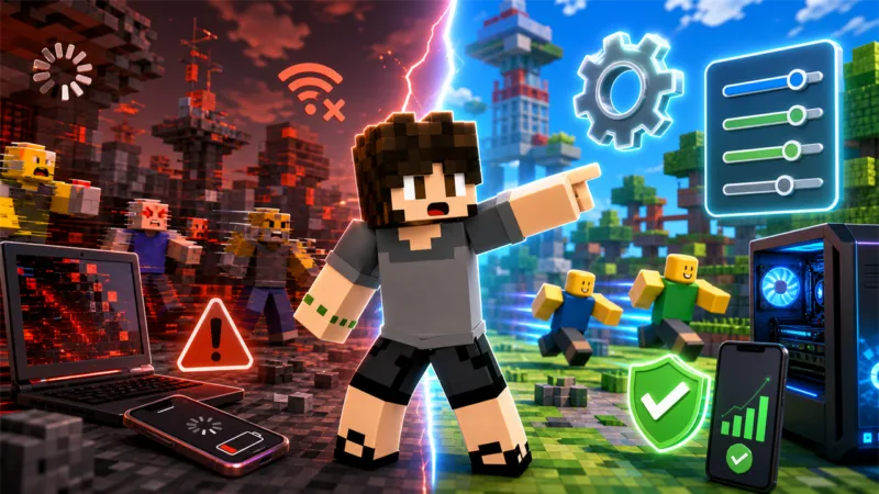 Roblox travando: ajustes seguros para melhorar o desempenho (2026)