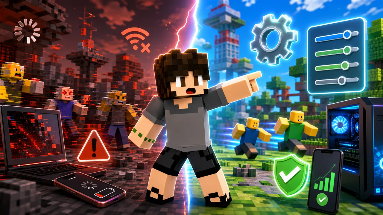 Roblox travando: ajustes seguros para melhorar o desempenho (2026)